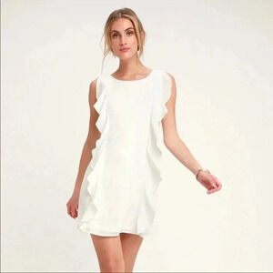 Lulus Audree ruffle mini dress